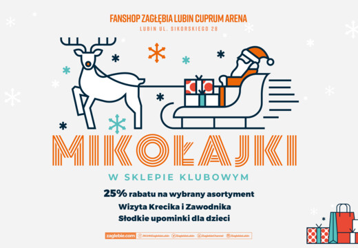 Zapraszamy na Mikołajki w FanShopie Zagłębia Lubin!