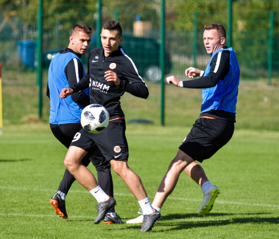 Przygotowania do meczu Górnik Zabrze - KGHM Zagłębie Lubin